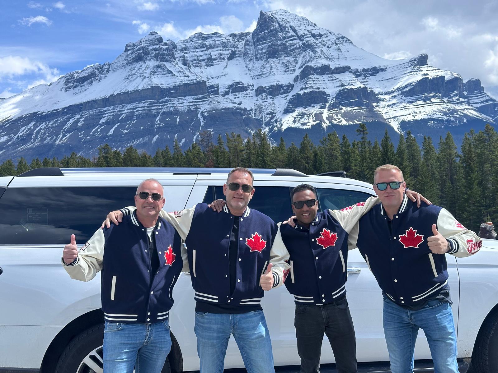 Met wat vriendjes in Canada